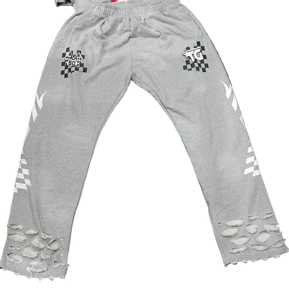 Destress Grey TG motor race tracksuit