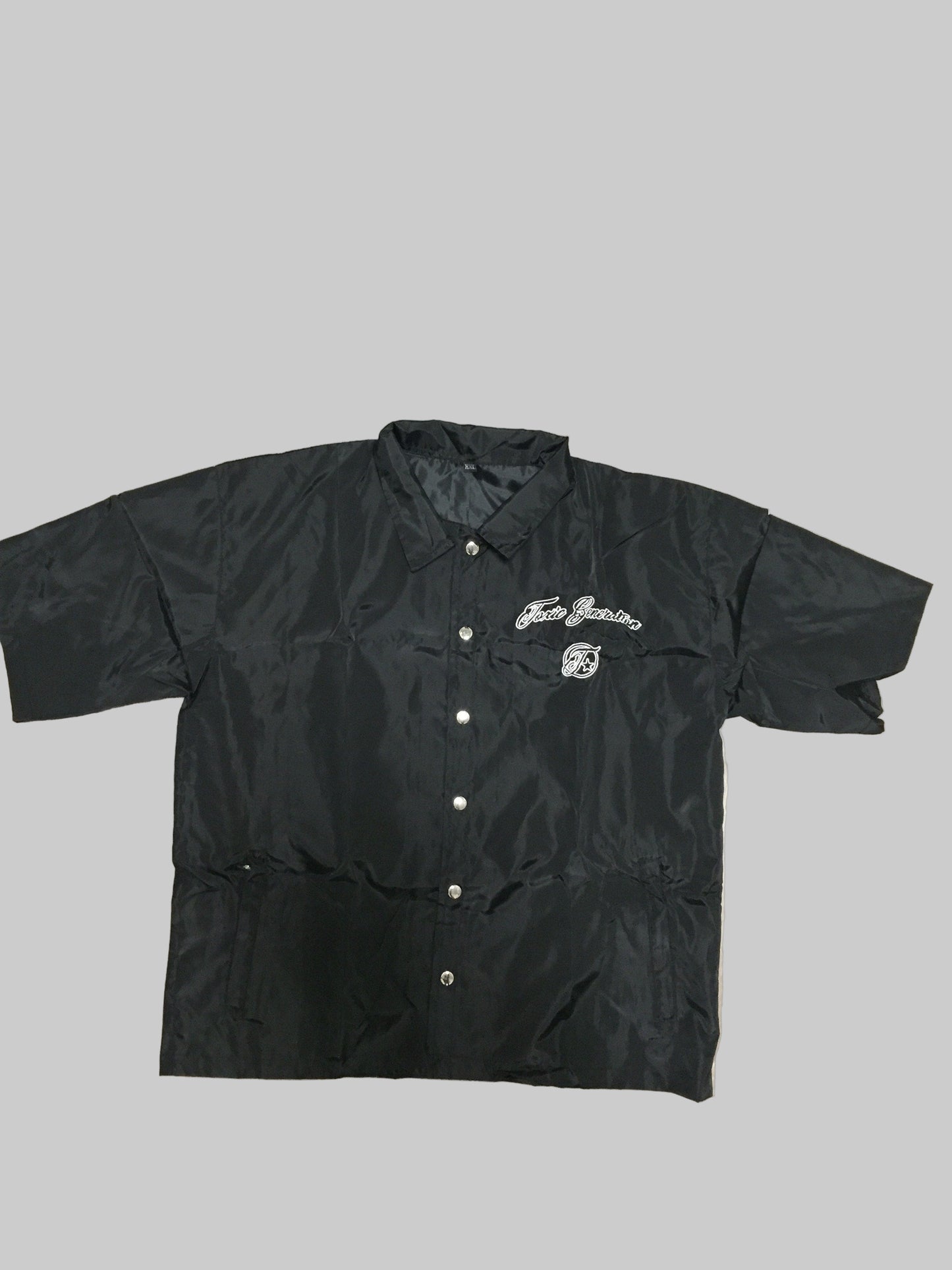Black jacket with a brand logo