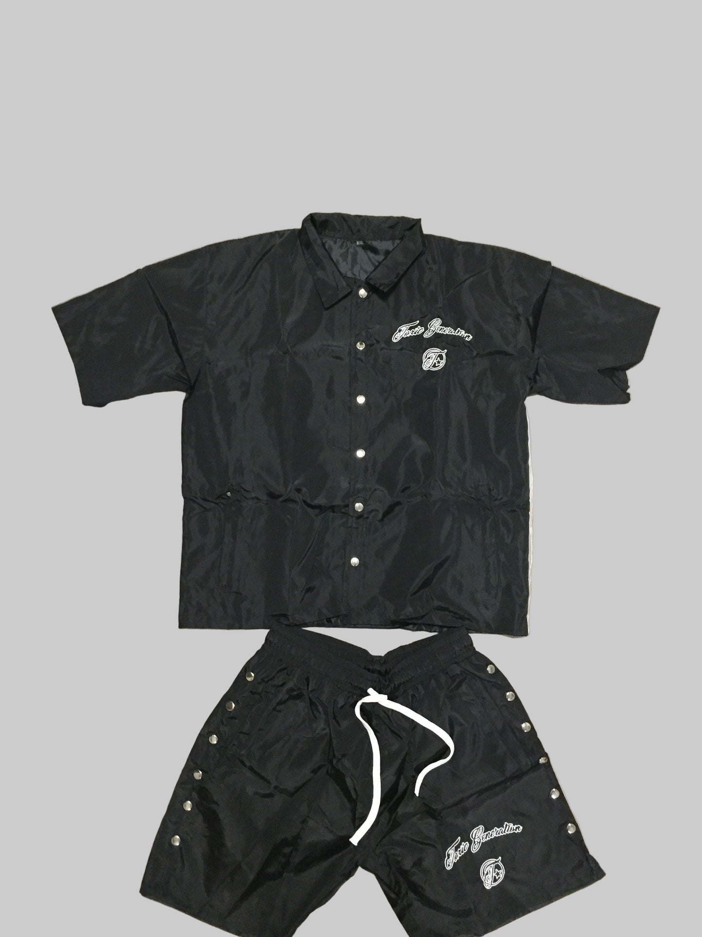 Black jacket and pants