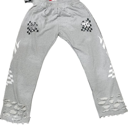Destress  Grey TG motor race tracksuit