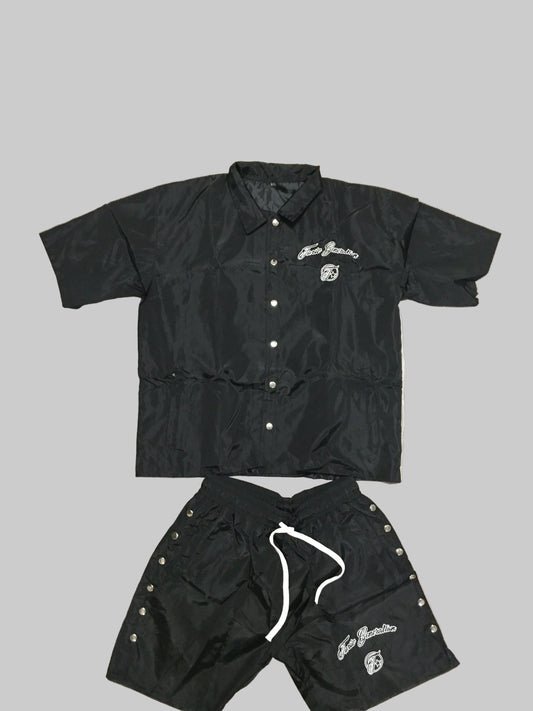 Black jacket and pants 